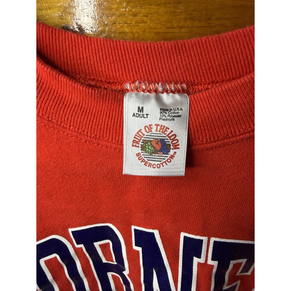 Vintage Cornell Sweatshirt Red With Blue White Graphics 90s Spell Out Size M - Picture 2 of 2